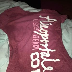 A well fitted burgundy shirt!